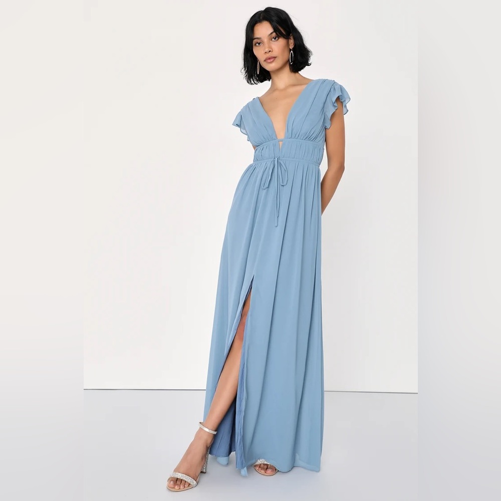 Blue dreamy maxi dress